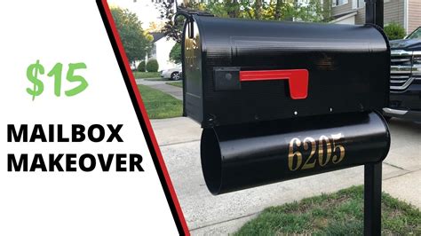 how to paint a metal black mail box|easy mailbox painting ideas.